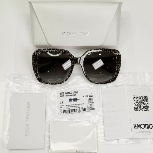 MK Michael Kors Logo Print Brown Sunglasses - Picture 8 of 8